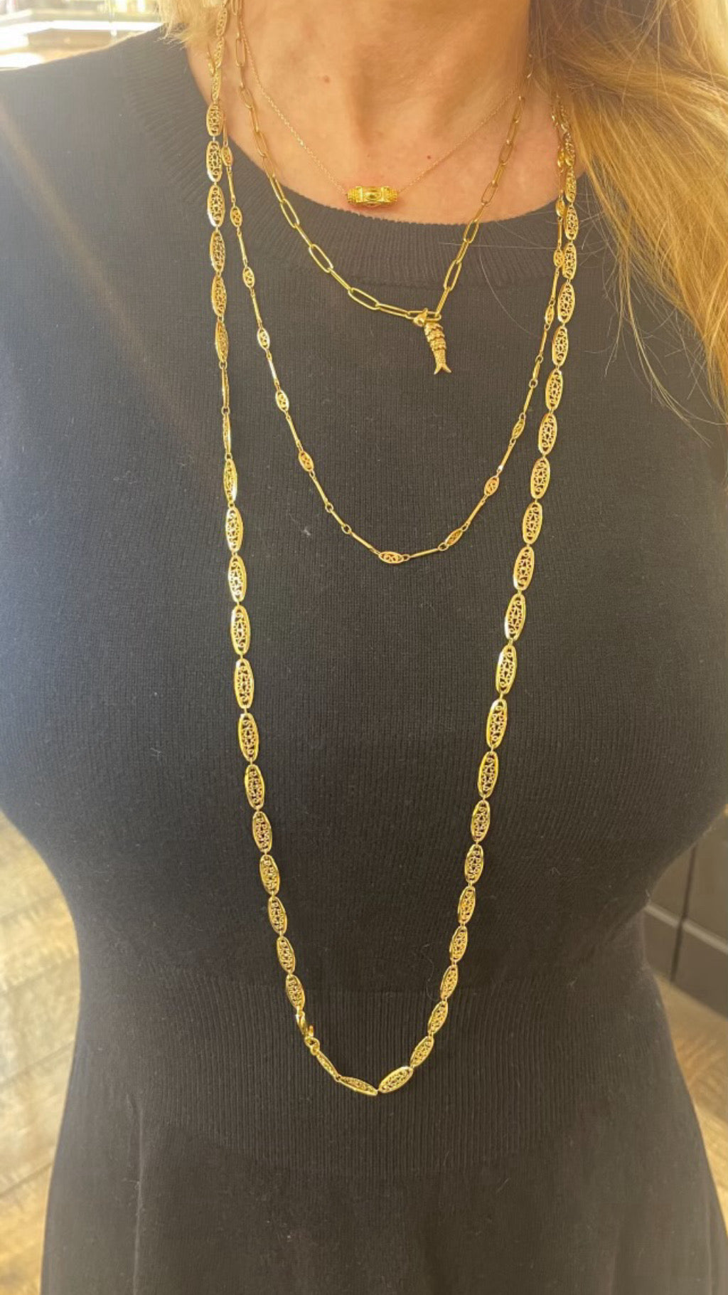 Sautoir dentelle de Gyptis bijoux