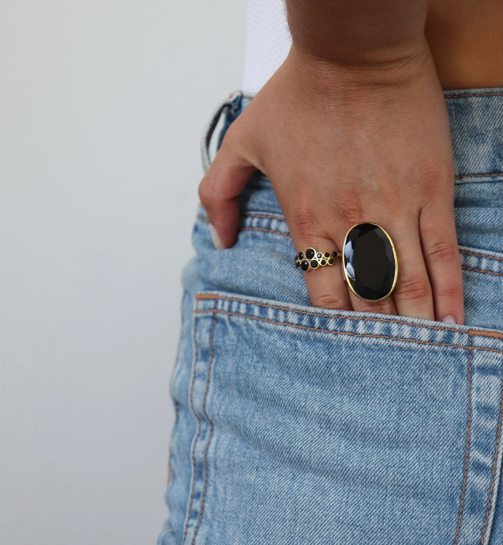 Bague Gabin en pierre de lune