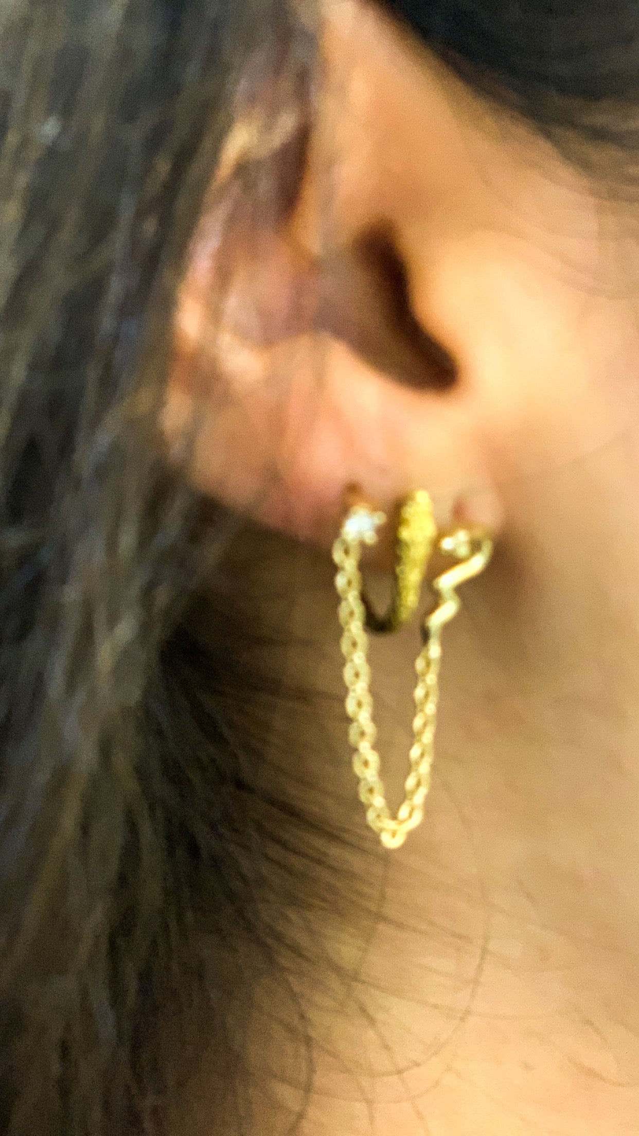 Boucles d’oreilles serpent de Gyptis bijoux