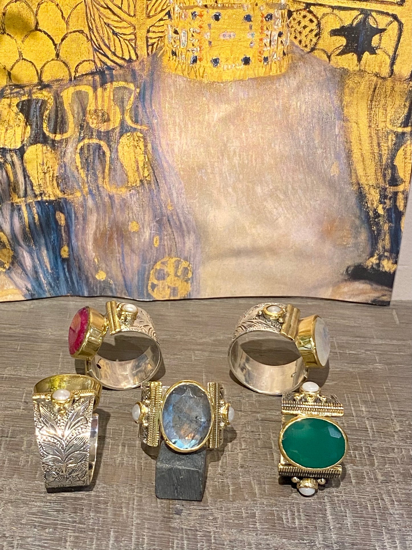 Bague Game of thrones en Labradorite