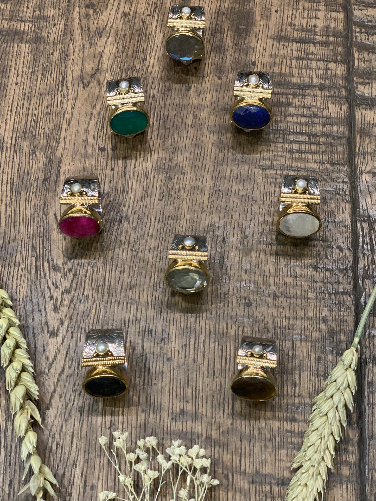 Bague Game of Thrones en pierre de lune véritable