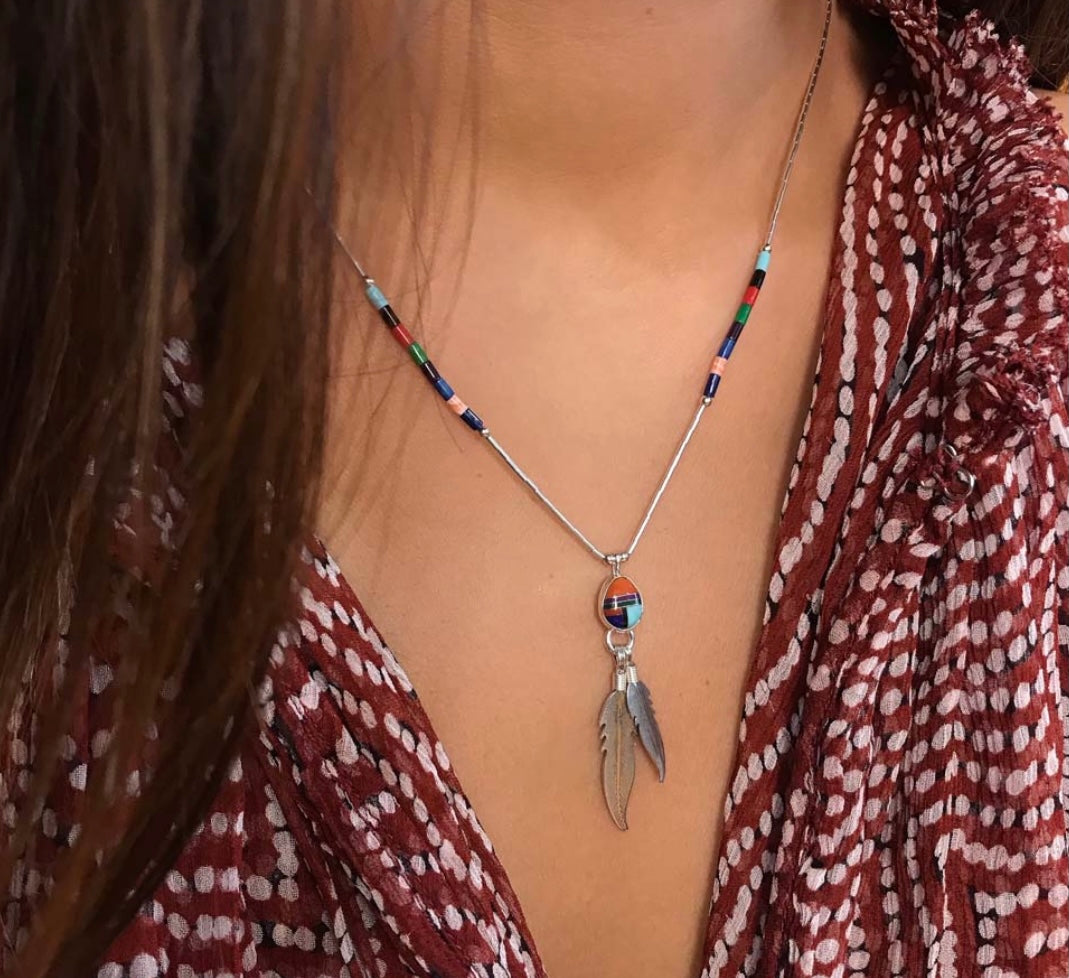 Collier plume de Harpo bijoux – Gyptis Bijoux