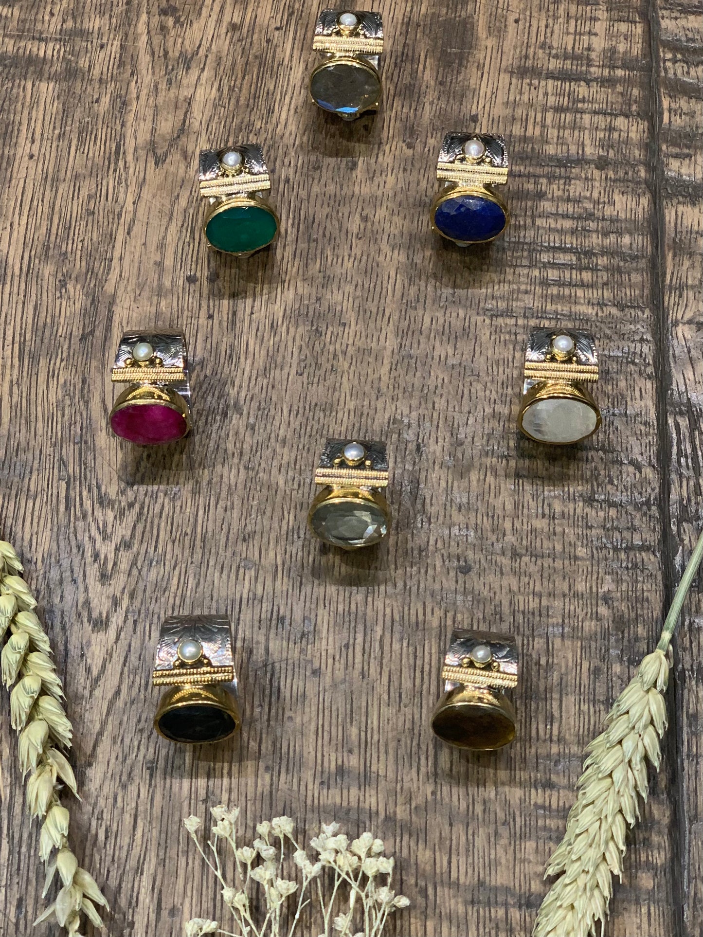 Bague Game of Thrones en préhnite véritable