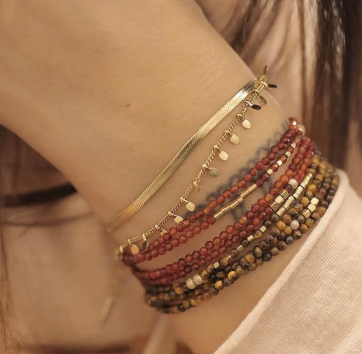 Bracelet multi tours Favéla de Zag bijoux