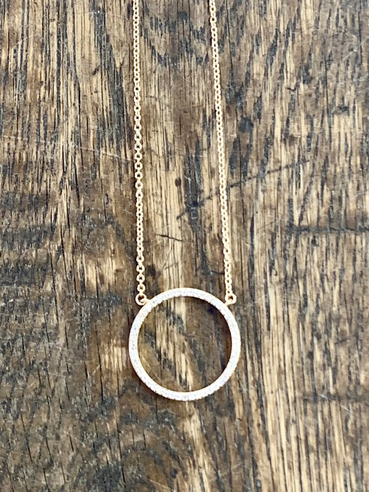 Collier cercle strass collection Instants précieux de Gyptis bijoux