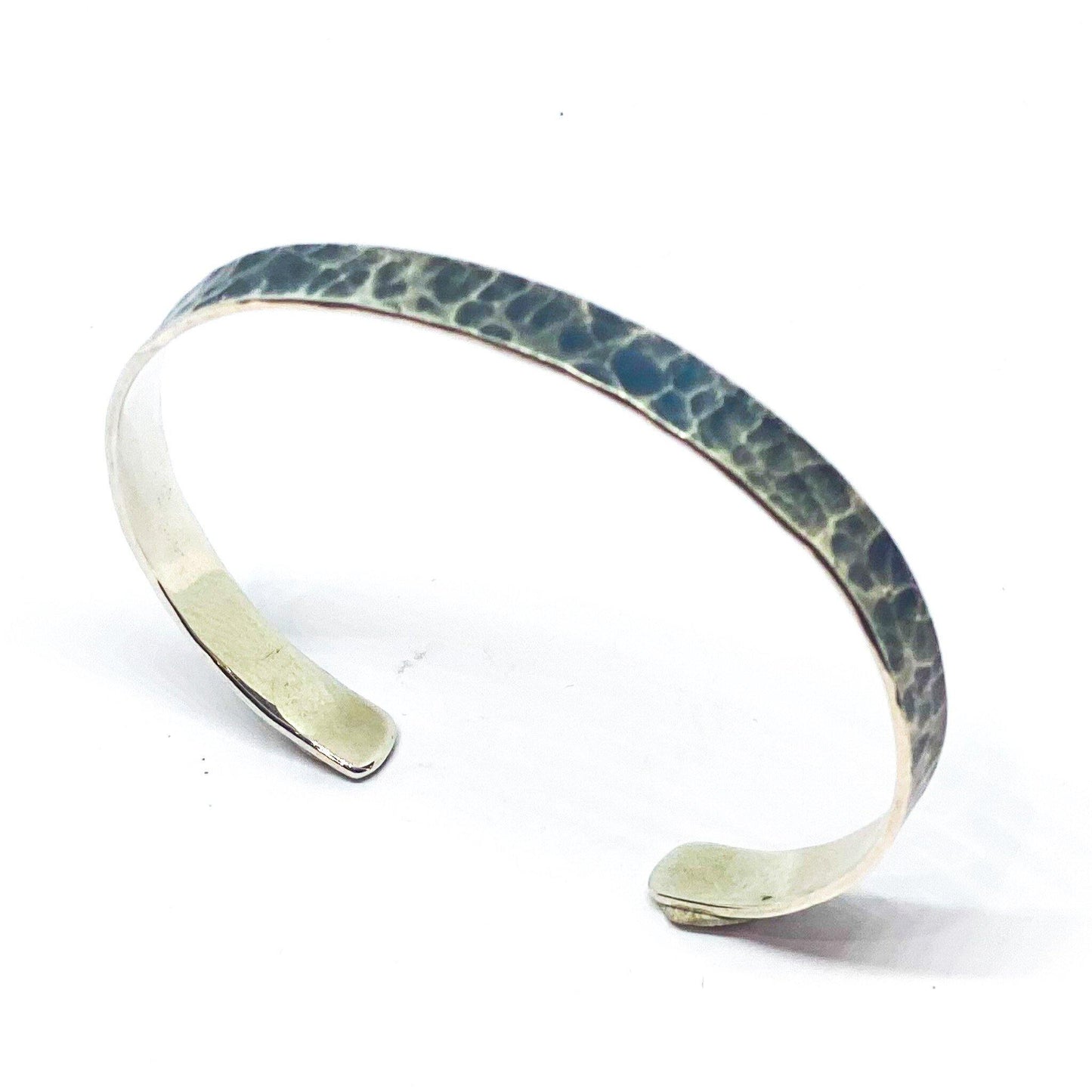 Jonc martelé argent - Gyptis Bijoux