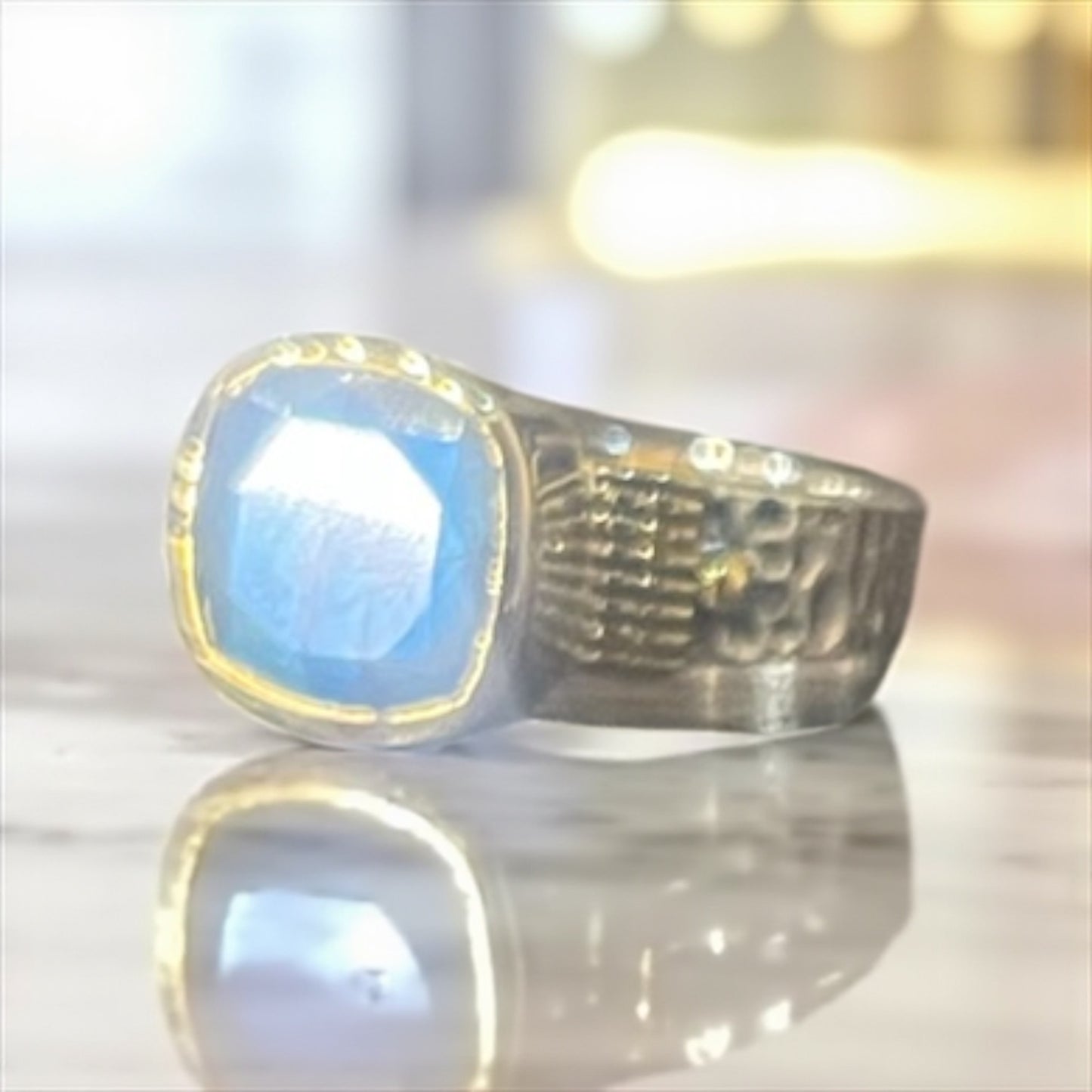 Bague Hélène en argent et pierres véritables