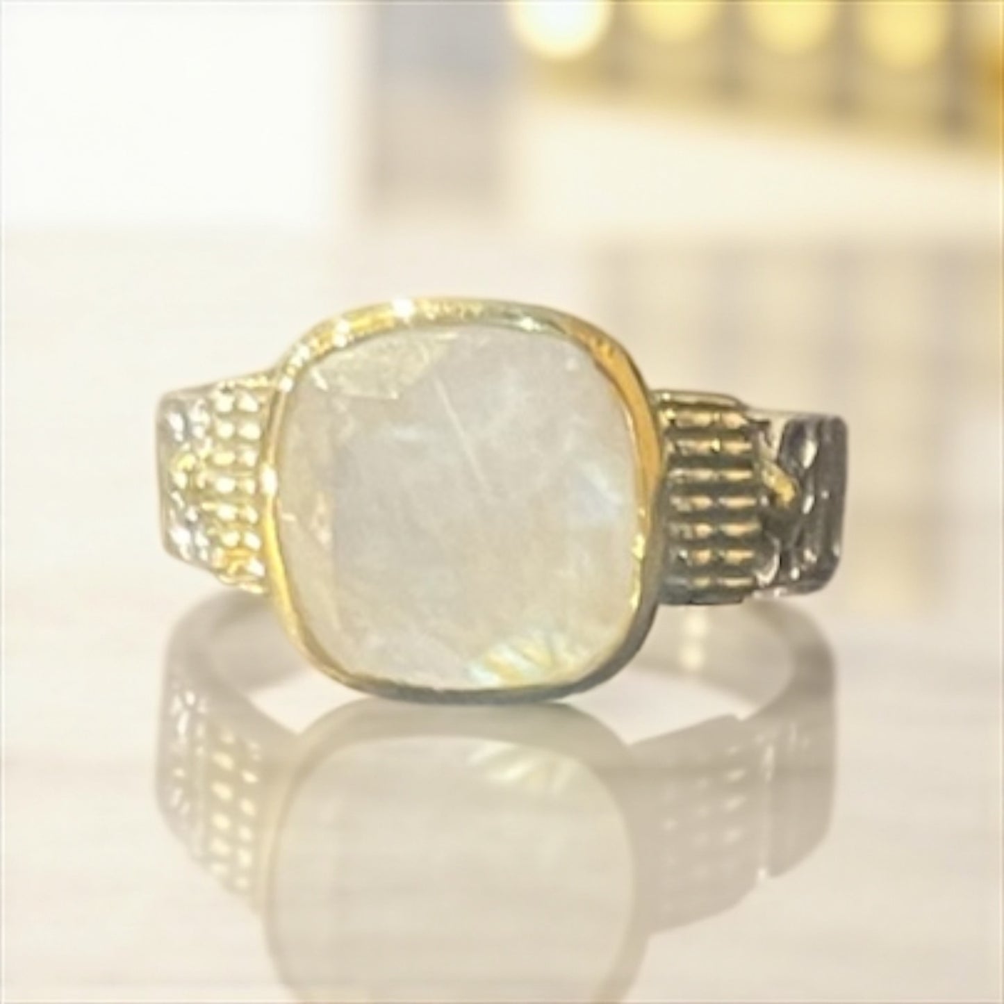 Bague Hélène en argent et pierres véritables