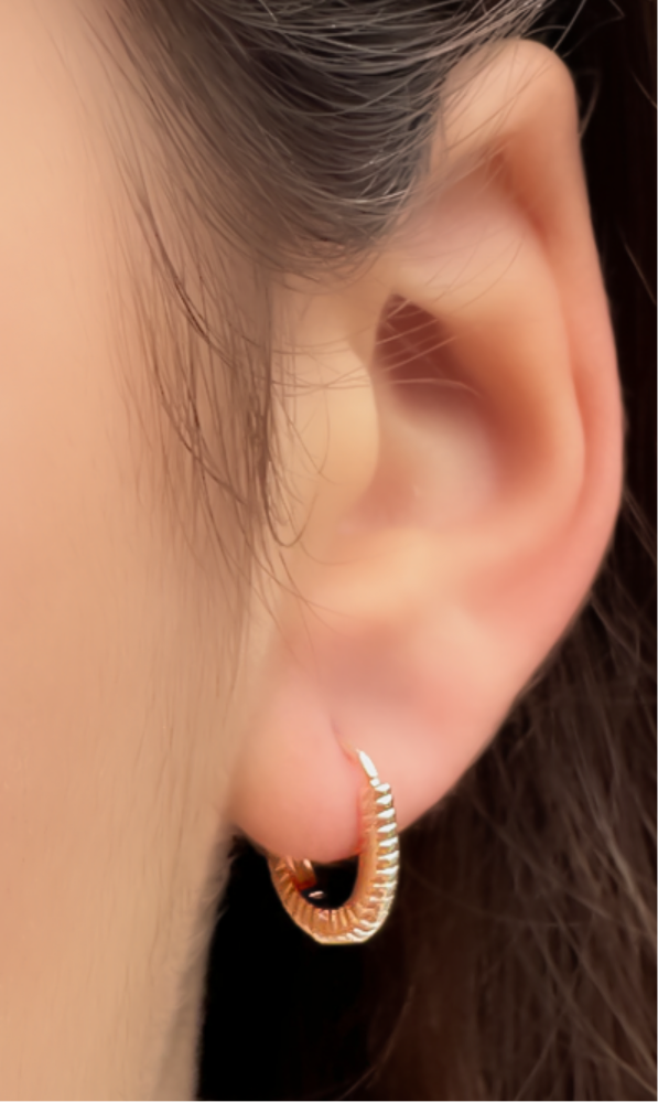Boucles d'oreilles mini créoles Louxor