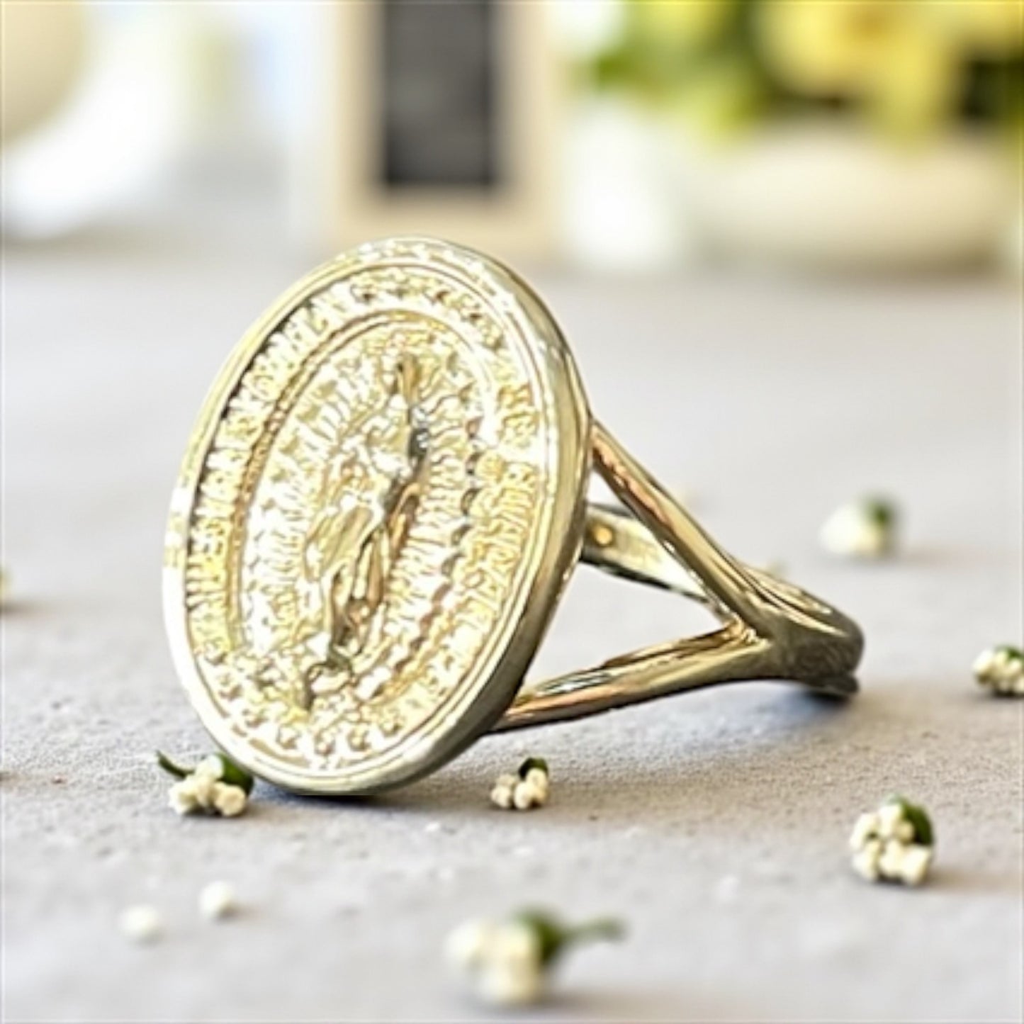 Bague chevalière Marie